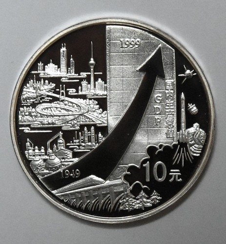 China 1999 silver yuan - 1999,