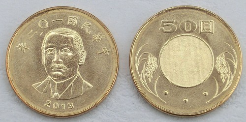 Taiwan yuan kursmünze 2013 - taiwan,