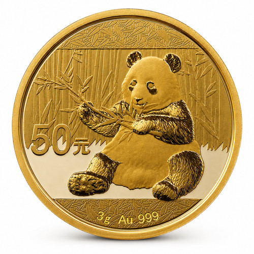 China yuan 2017 - 50, panda