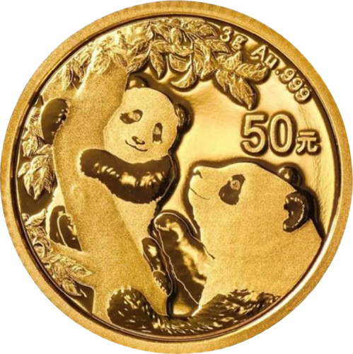 Goldmünze china panda 999 - china, 3